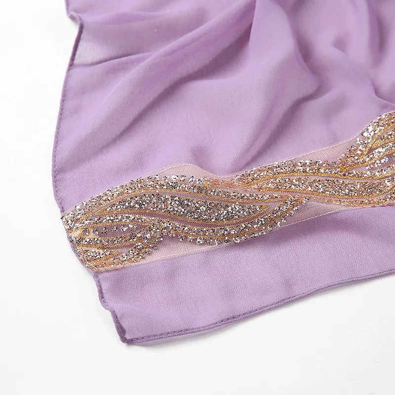 

Glitter Bubble Chiffon Hijab Scarf Women Muslim Fashion Headscarf Wrap Islamic Long Shawl Pashmina Scarves Hijabs Soie De Medine