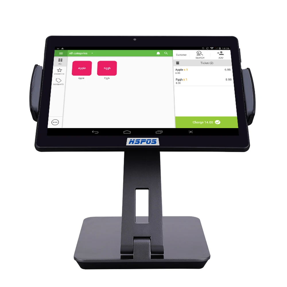 Retail Good Cash Register Anroid 10inch Tablet POS with Printer,Scanner