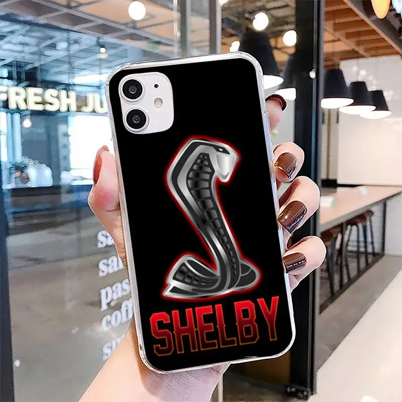 

Shelbys Cobra Phone Case for iphone 6s 7 8plus xr xs max 11 12 pro max mini clear cover
