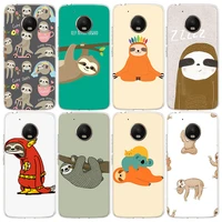 Sloth Cute Animals Phone Case For Motorola Moto Power Play Plus G30 One Fusion Vision Action Cover Shell