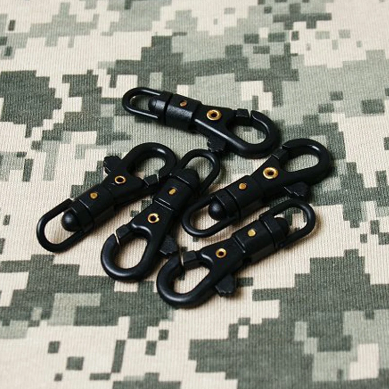 5 шт. Вращающийся брелок Пряжка из Паракорда рюкзак пластика и стали с карабином