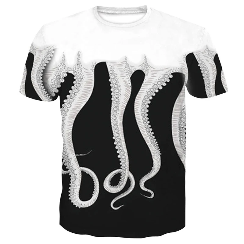 Мужская футболка с 3D принтом летняя большого размера в стиле хип хоп