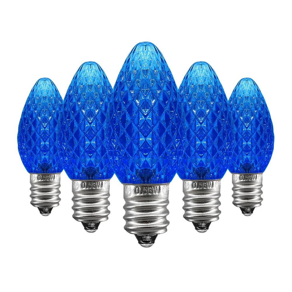 UL Listed 25 шт C7 светодиодный лампы для замены 2 SMD СВЕТОДИОДНЫЙ s в каждой