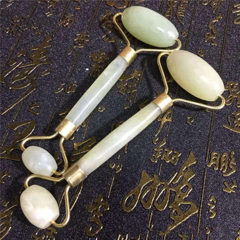 

1pc Facial Massage Roller Double Heads Jade Roller Stone Face Lift Hands Body Skin Relaxation Beauty Health Care Tools LNY9151