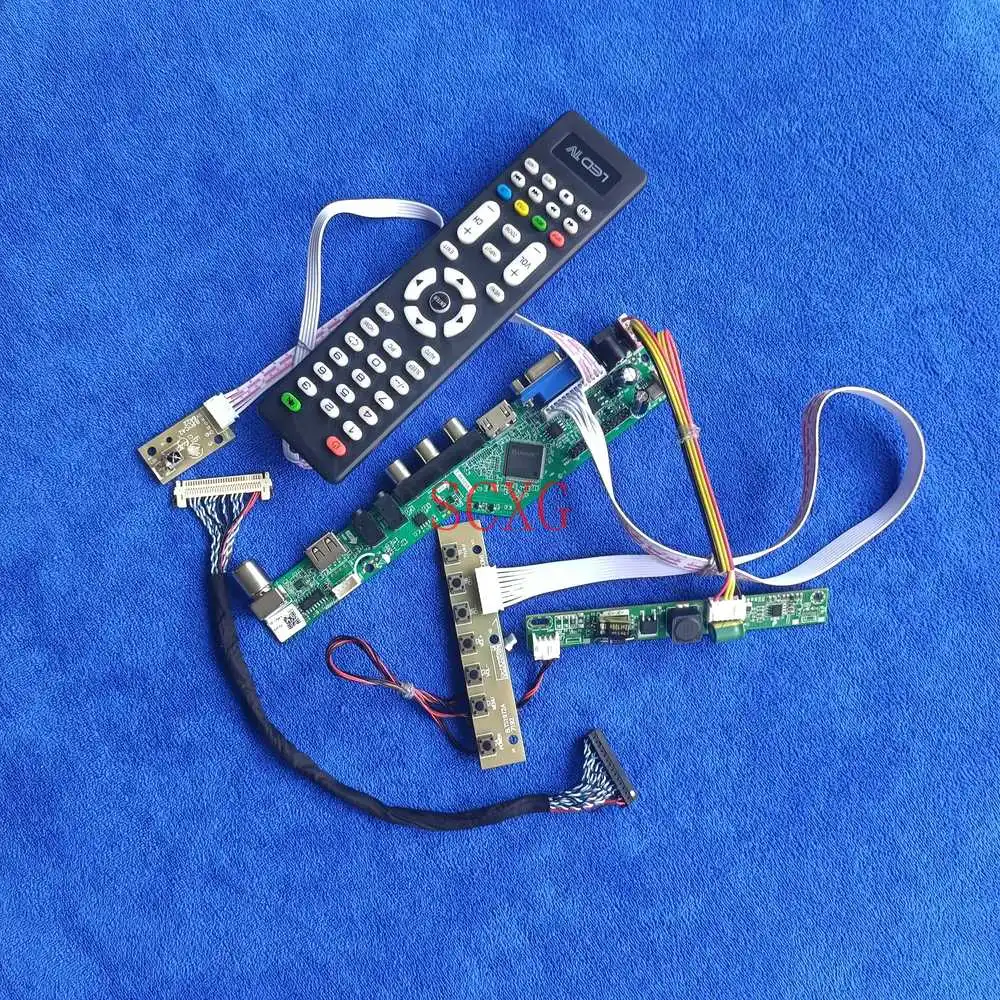 

Аналоговый светодиодный комплект 1366*768 LVDS 30Pin VGA USB AV HDMI-совместимая панель контроллера платы подходит LM185TT1A/LM185TT2A/LM185TT3A/LM185TT4A