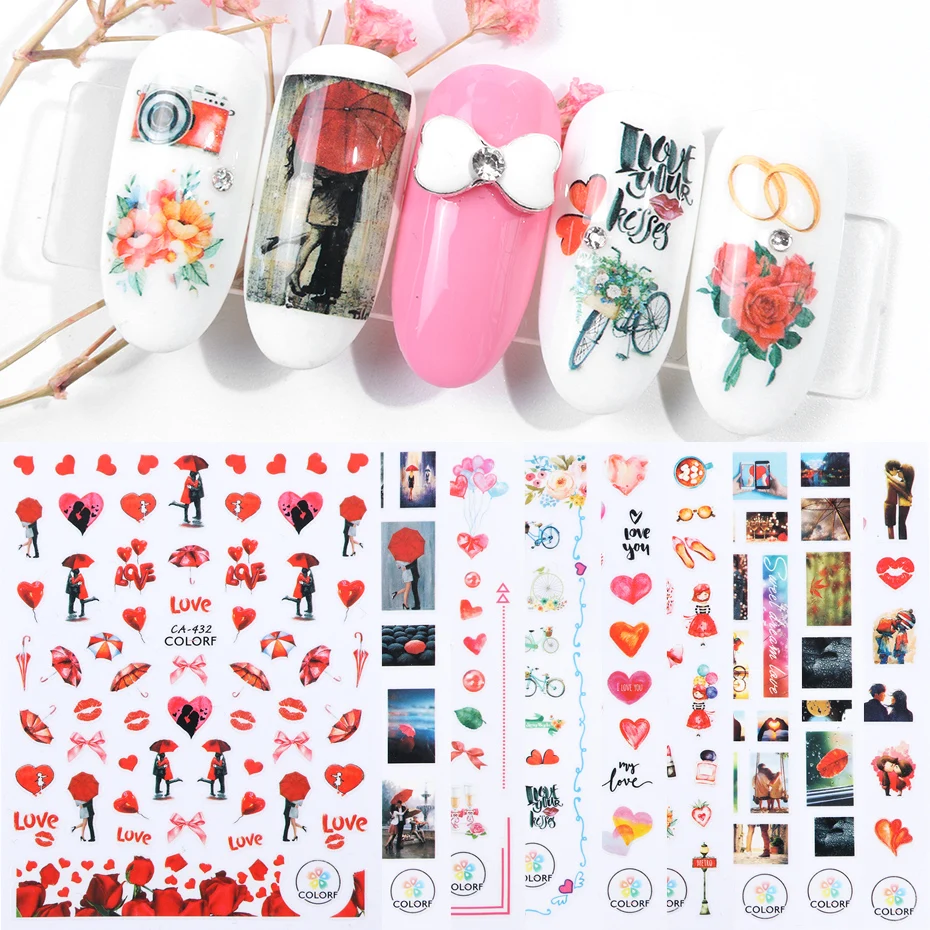 1 шт. наклейки для дизайна ногтей|Стикеры и наклейки| |