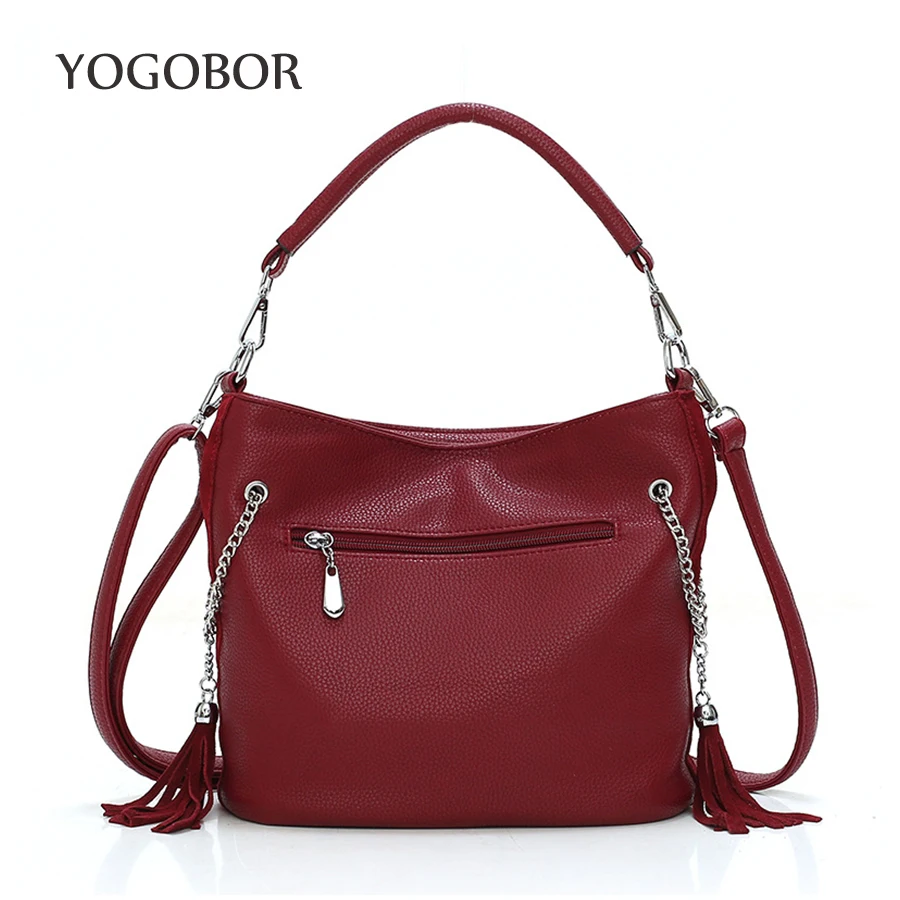 Женская сумка с кисточками Новая Европейская и американская модная сумка-тоут