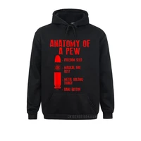 anatomy of a pew funny weapon gun bullet proof gift hooded tops men sweatshirts slim fit hoodies clothes winterautumn
