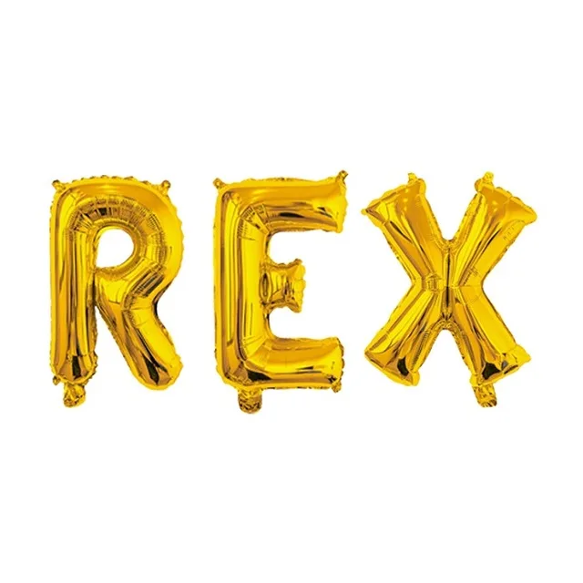 REX Фольга динозавр шары динозавров вечерние Happy День рождения украшения для детей из фильма «Парк Юрского периода»; украшения в виде животных воздушные шарики, детские игрушки - Цвет: REX