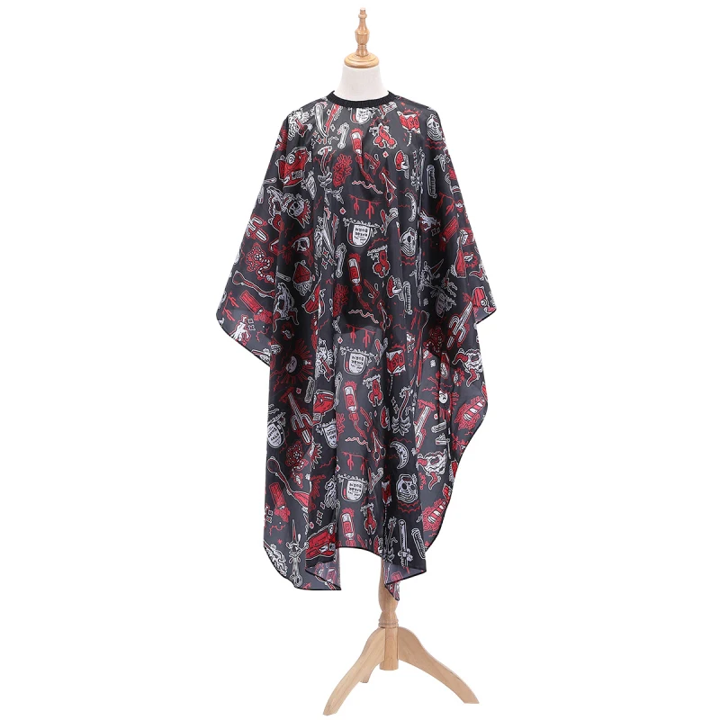1pc Red Car Cactus Patterns Haircut Hairdressing Barber Cloth Apron Polyester Hair Styling Design Supplies Salon Gown New |