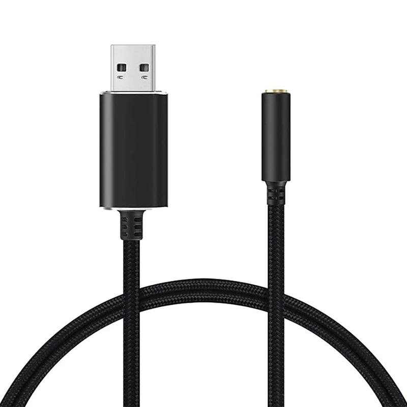Переходник с USB на 3 5 мм для наушников и микрофона комбинированным