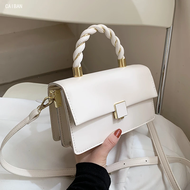 

Female Small Luxury Brand Crossbody Bags for Women 2021 Small Handbag PU Leather Hand Bag Ladies Designer with Handle New