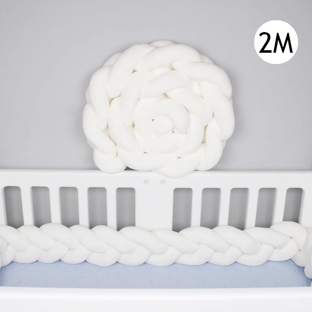 1 м-3 м Длина новорожденных кроватки бампер скандинавский ребенок чистый тканый