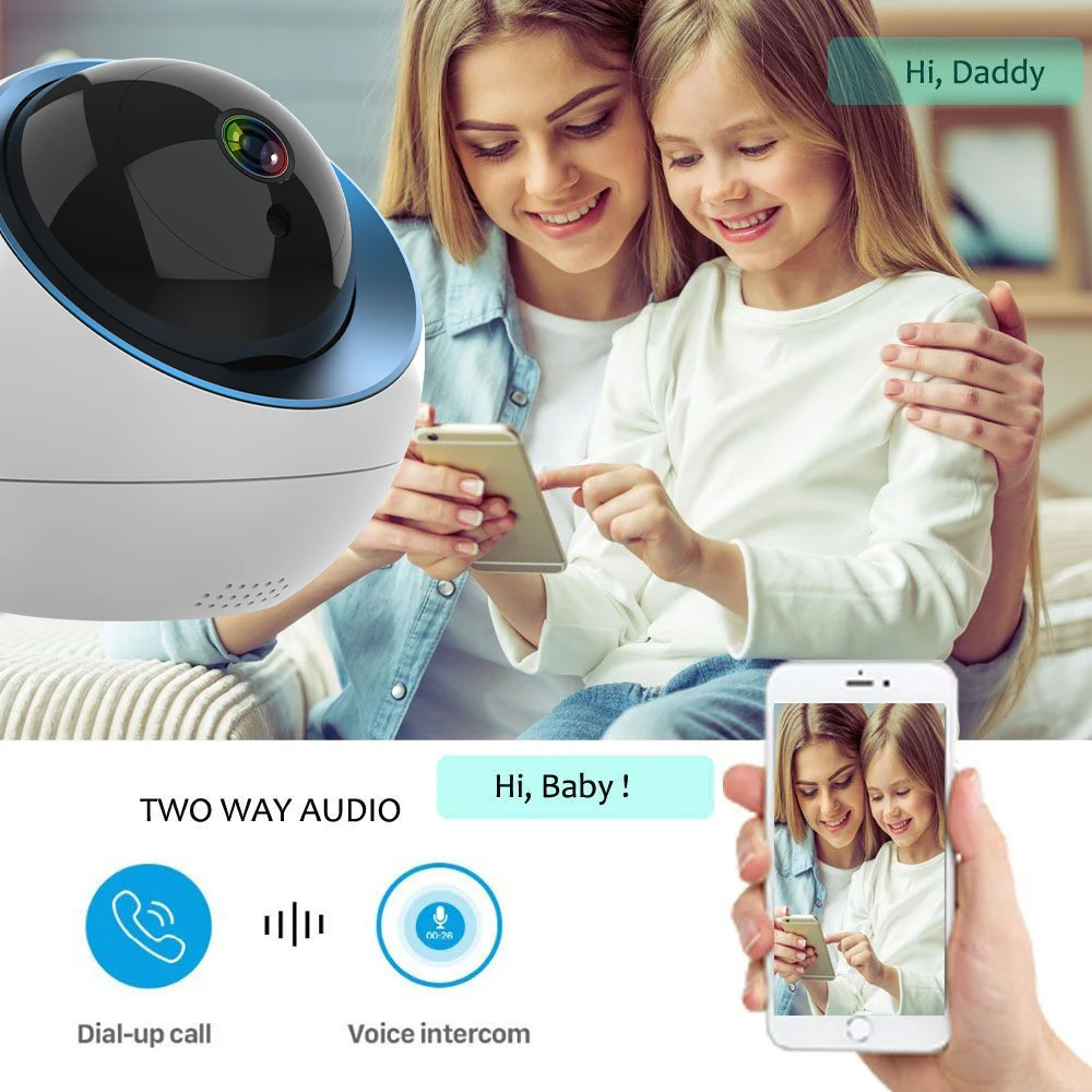 IP-камера Tuya Smart Life 1080P 2 МП беспроводная Wi-Fi голосовой помощник Alexa - купить по