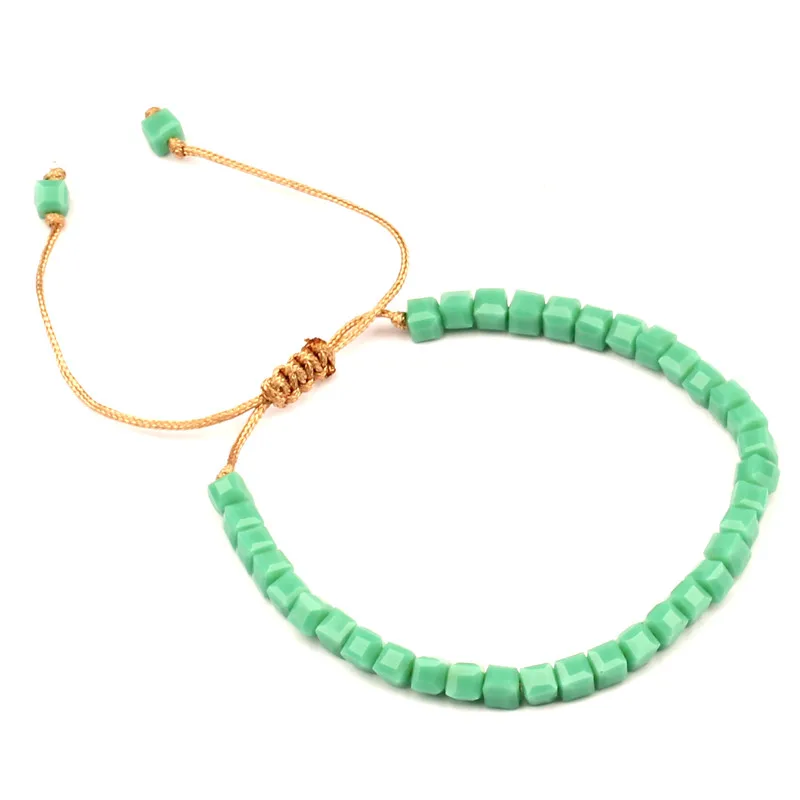 Кожаный Хрустальный Браслет классический плетеный браслет с хрустальными