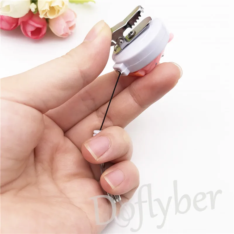 Милый мультфильм сова выдвижной значок медсестры катушка крокодил студентов