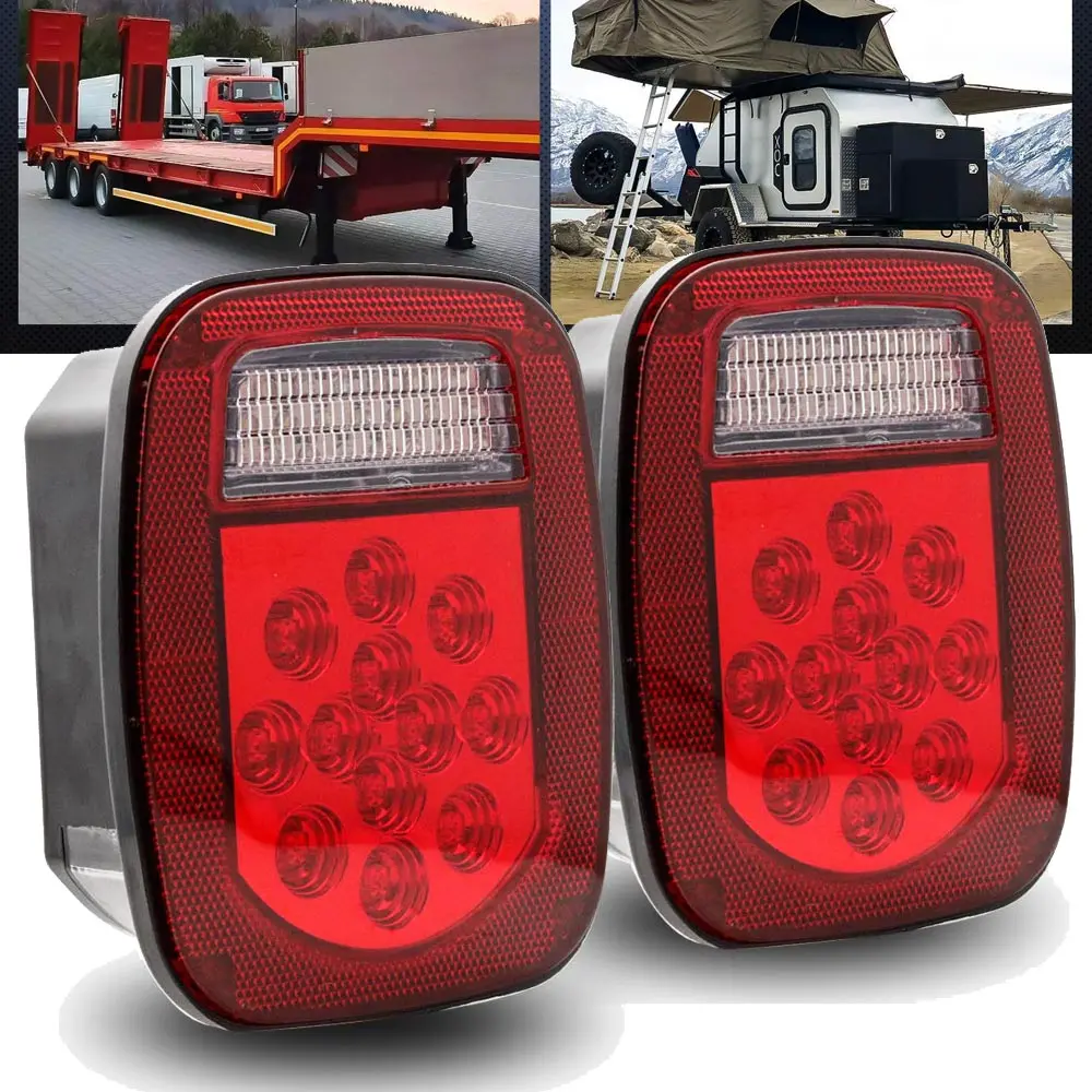 Универсальный красный + белый 39 светодиодный стоп-стоп поворотный хвост