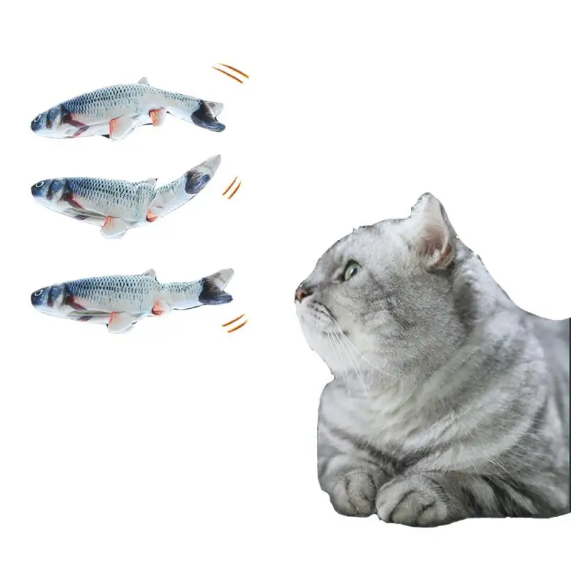 

Игрушки для кошек, электрическая кошка, ваггинг, рыба, перезаряжаемая плюшевая имитация рыбы, котенок, Жевательная мята, игрушки, интерактив...