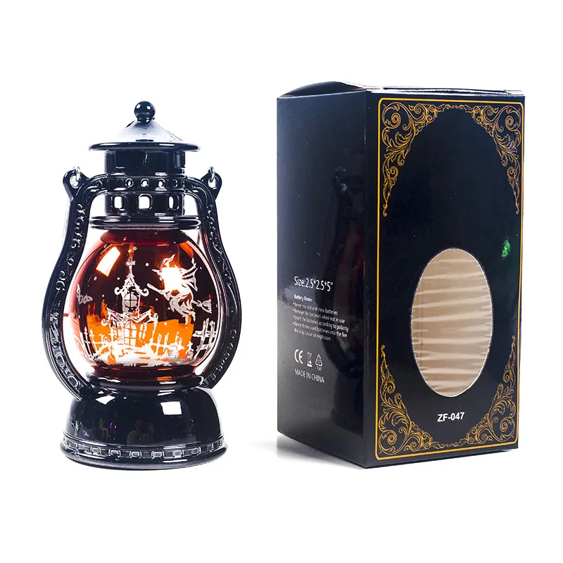 Ретро Лазерная люстра фонарик для Хэллоуина креативное украшение дома атмосферы