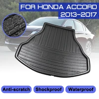 for honda accord 2013 2014 2015 2016 2017 car rear trunk boot mat waterproof floor mats carpet anti mud tray cargo liner
