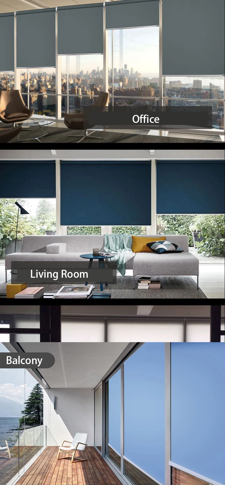 100% светонепроницаемые жалюзи огнеупорная ткань система сверления занавески на