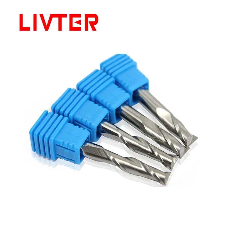 

3A 4mmSHK Two Flute Down Cut Spiral Router Bit Carbide CNC Endmill