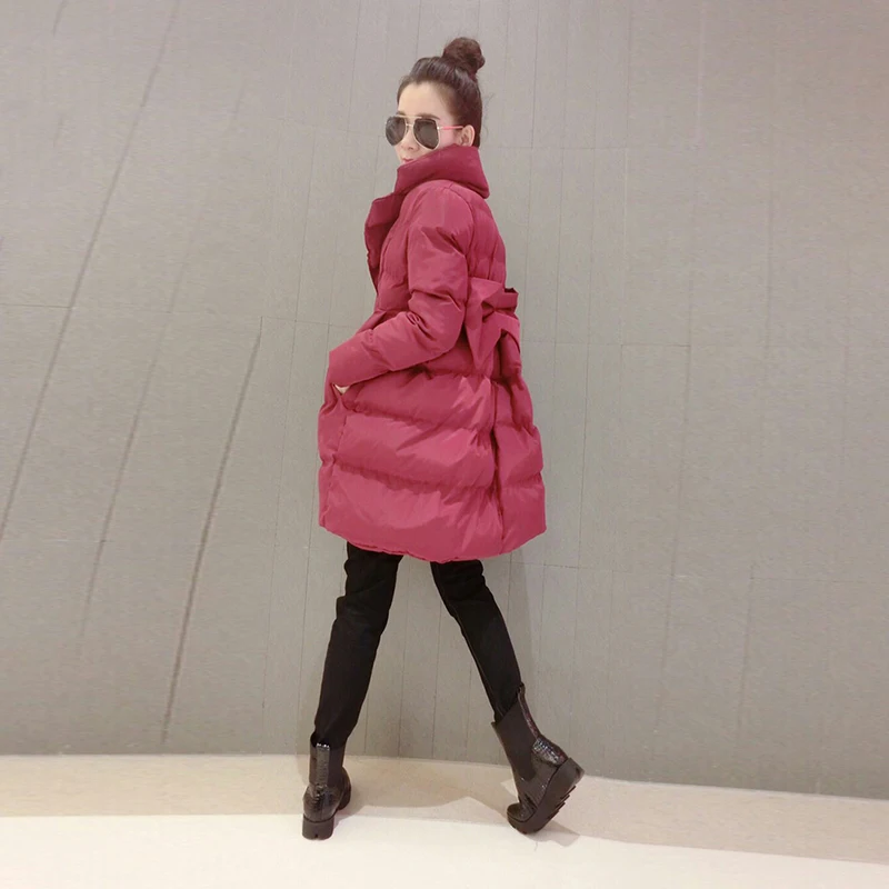 

2019 Time-limited Skirt Solid Full Long Cotton No Winter New Women's Coat Fashion Loose Large Size Thick A Word Jacket Female