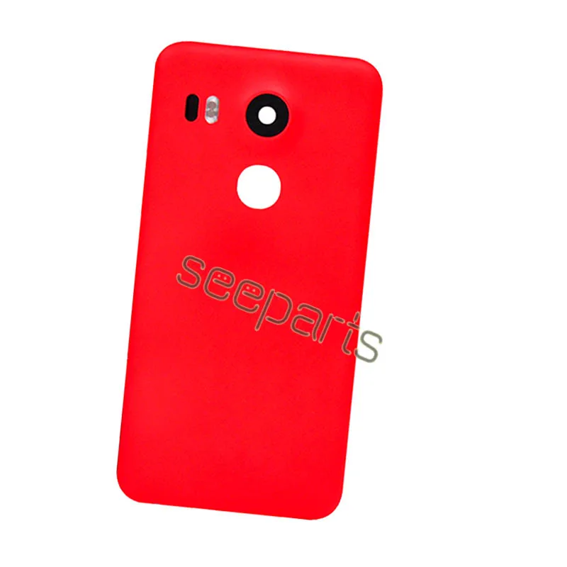 Задняя крышка батарейного отсека для 5 2 &quotLG Google Nexus 5X запасные части Крышка -