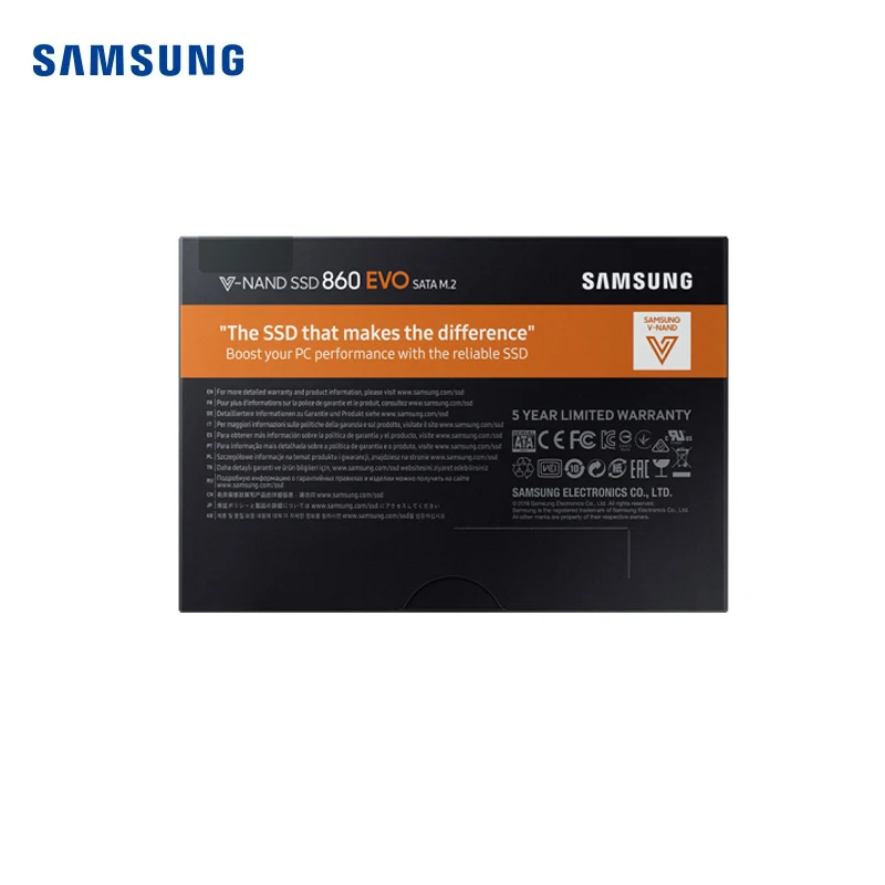 Samsung 860 EVO SSD 250 ГБ 500 1 ТБ 2 M.2 SATA Внутренний твердотельный накопитель с искусственной