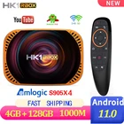 Новинка HK1 RBOX X4 Android 11 Amlogic S905X4 смарт-ТВ приставка 2,4G и 5G двойной Wifi 1000M 8K 4K 3D Youtube медиаплеер ТВ-приставка