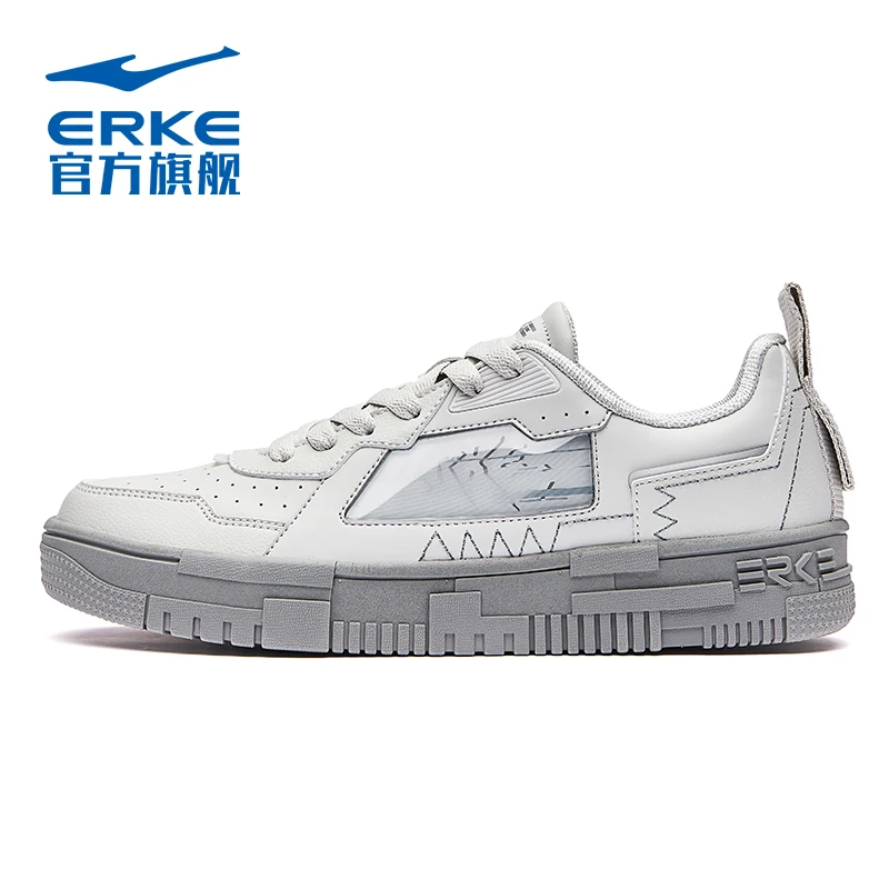 Hongxing Erke men's shoes board shoes 2021 autumn new white thick soled casual shoes fashion boys' sports shoes