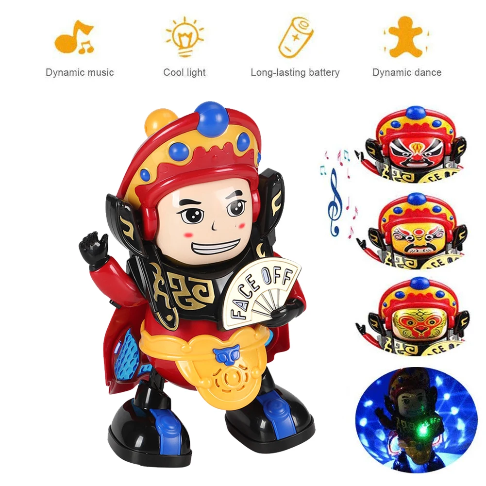 Электрическая кукла робот для танцев меняющая лицо игрушки детей волшебная