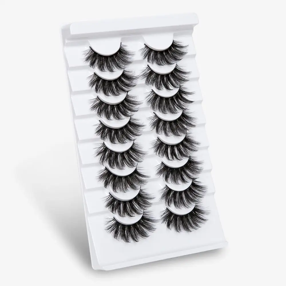 5/8/20 пар Ресниц 3D Натуральные Ложные Ручной работы Меховые Ресницы Мягкий Набор для наращивания ресниц макияж Cilios maquiagem on.