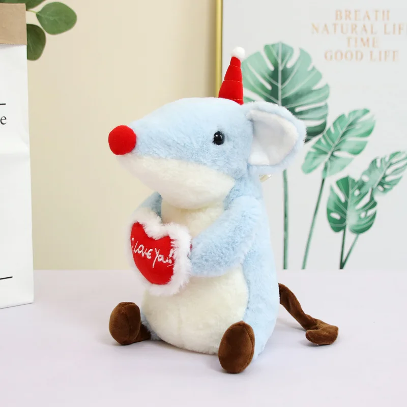 Креативный год талисман крысы маленькая мышка плюшевая кукла Нежная милая