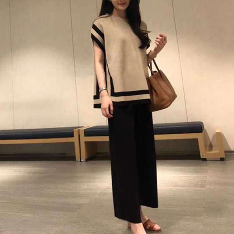 Sweater Tracksuit Korean Style Fashion Sportswear Oversize Summer 2021 New Plus Size Loose Fit