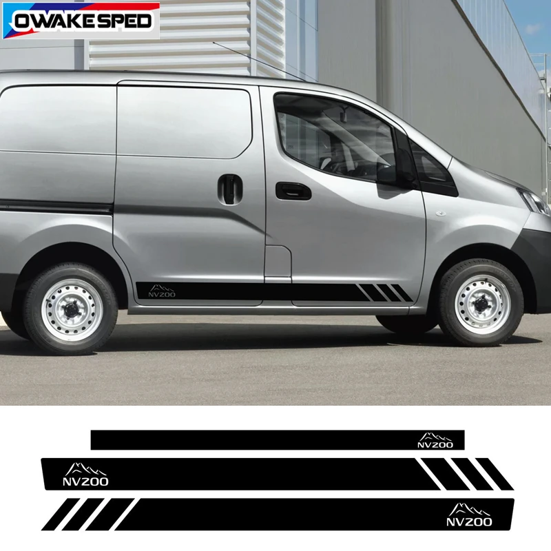 

Car Door Stickers Vinyl Decals For Nissan NV200 Sport Stripes Styling Side Skirt Decor Stickers Auto Body Tuning Accessories