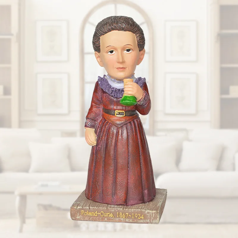 Статуя полиста новая польская, статуя известного человека, ученый, физик Мари Кюри, химик, модель, игрушки в подарок