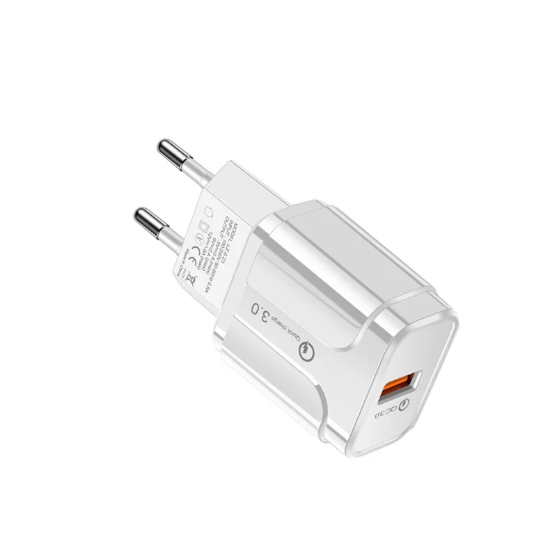 

For IPhone 12 11 Samsung Xiaomi Adapter Travel Fast USB Charger EU Plug QC 3.0 48W Quick Charging Wall Charger Adapter