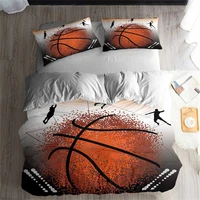 helengili 3d bedding set basketball print duvet cover set lifelike bedclothes with pillowcase bed set home textiles 2 02