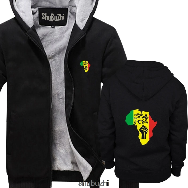 Новая африканская Rasta power Регги Музыка Логотип для мужчин s черная Толстая Толстовка крутая Повседневная Толстовка с надписями Мужская Новая модная Толстовка sbz3173