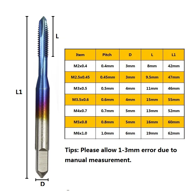 1 шт. Метчик для резьбы с резьбой|Метчик резьбой| |
