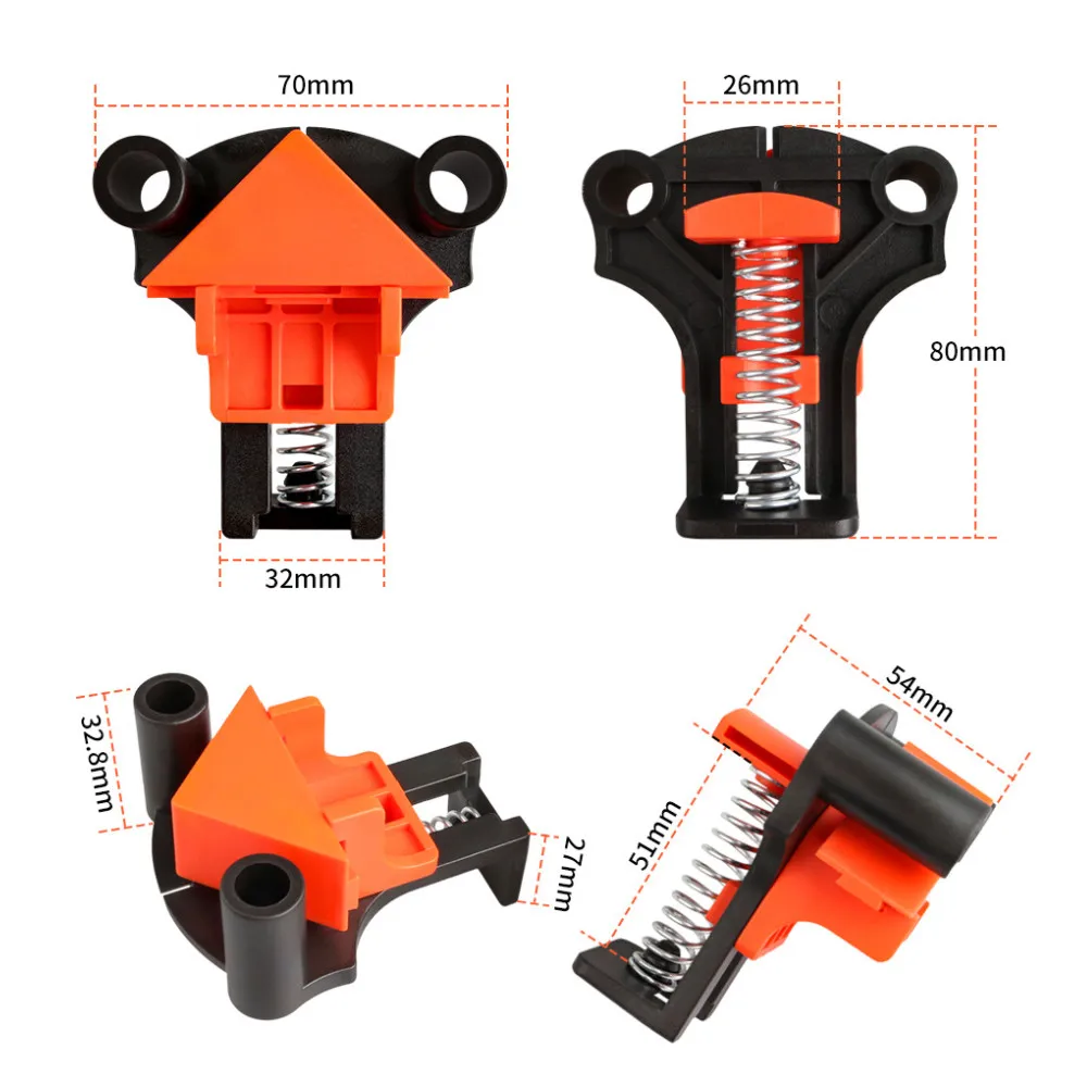 4 предмета в комплекте с прямым углом 90 градусов зажим Угловые Коврики