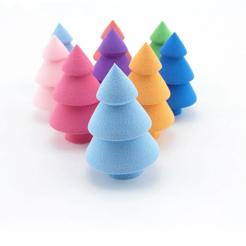 Мокрая и сухая может быть настроена красота яйцо Рождественская елка слойка не