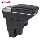 Автомобильный подлокотник для Honda Fit Jazz 2003-2007, автомобильный Стайлинг, центральный контейнер для хранения, подставка для чашки, автомобильные аксессуары для интерьера