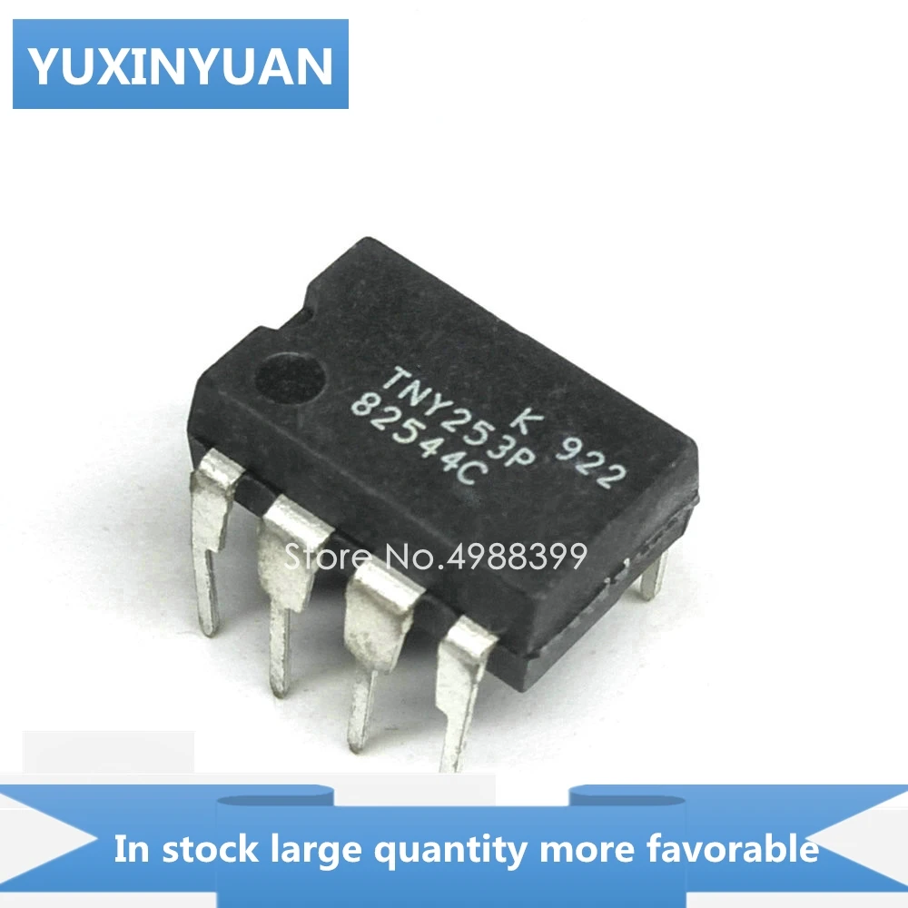 YUXINYUAN 10PCS/LOT TNY253P TNY253 TNY 253P Y253P NY253P DIP8 in stock | Электронные компоненты и принадлежности