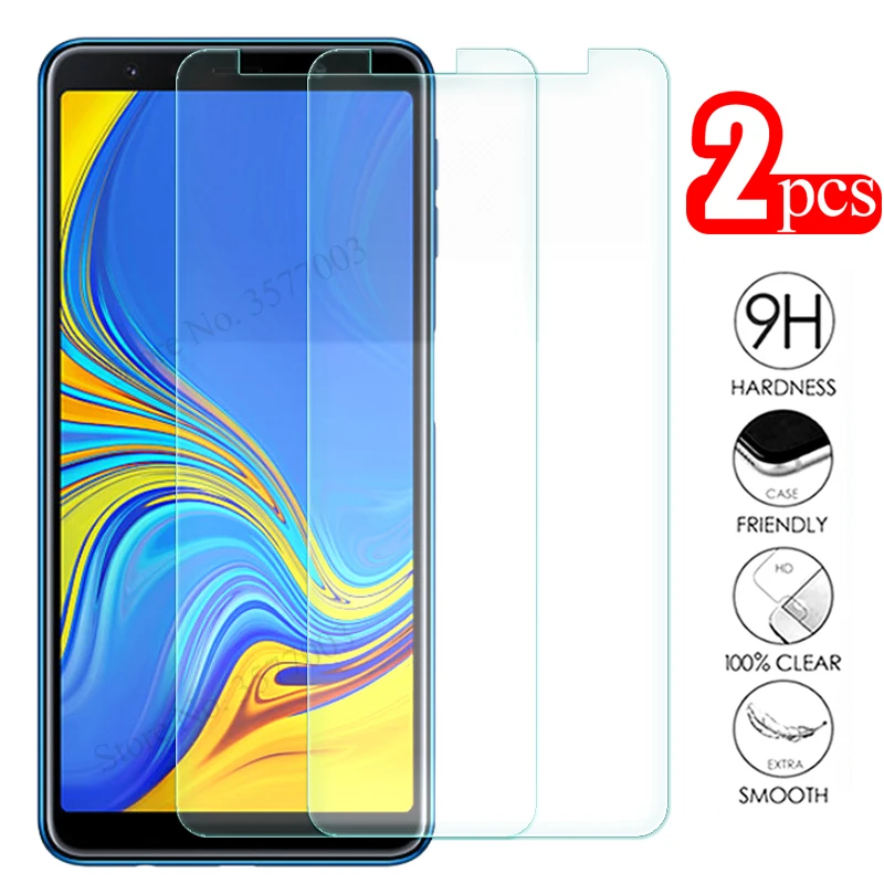 

2pcs protective glass For Samsung Galaxy a6 a8 j4 j6 plus a7 a5 a9 2018 screen protector on the samsun j 4 6 a 7 8 tempered Glas