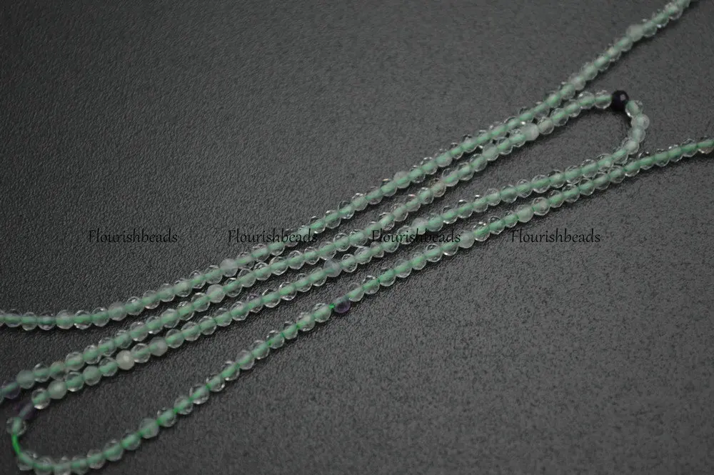 Оптовая продажа 2 мм граненые алмазные режущие круглые бусины из натурального