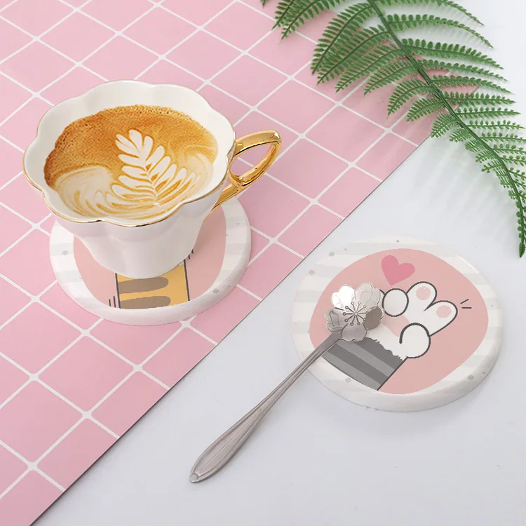 Специальные подставки кухонные аксессуары креативная чашка в виде кошачьей лапы