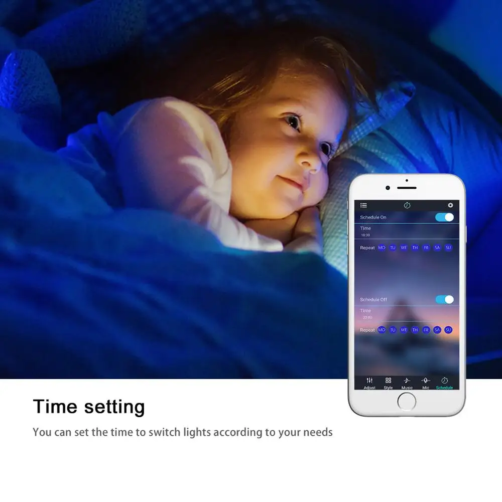 1 м 2 3 4 5 светодиодный ТВ USB светильник в Bluetooth RGB книжный с 24 клавишами ИК пульт