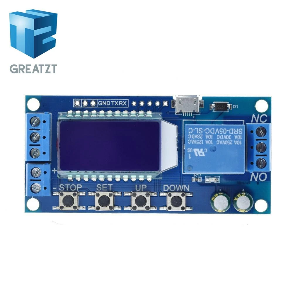 6 30 в микро USB цифровой ЖК дисплей реле времени задержки модуль управления таймер